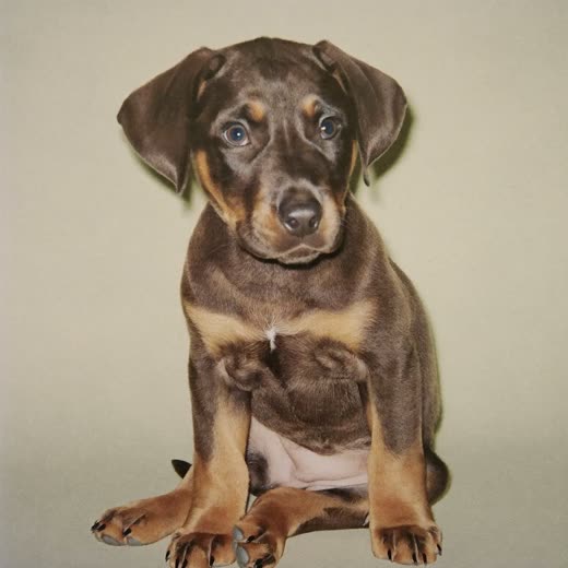 A puppy looking up attentively during a puppy care visit